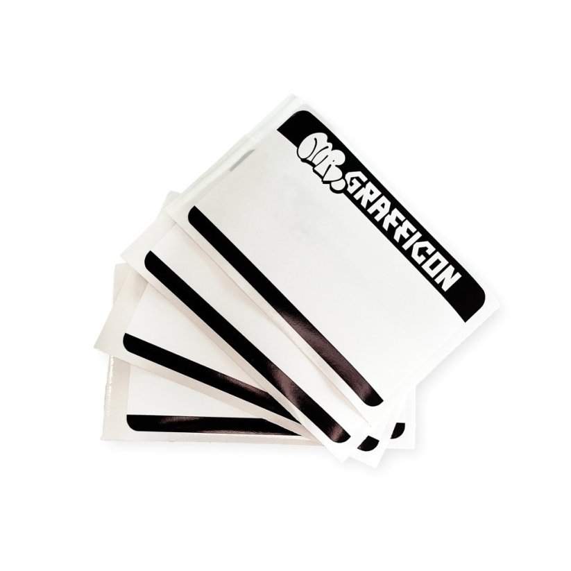 Mr. Eggshell/Grafficon Stickers - 50ks Black