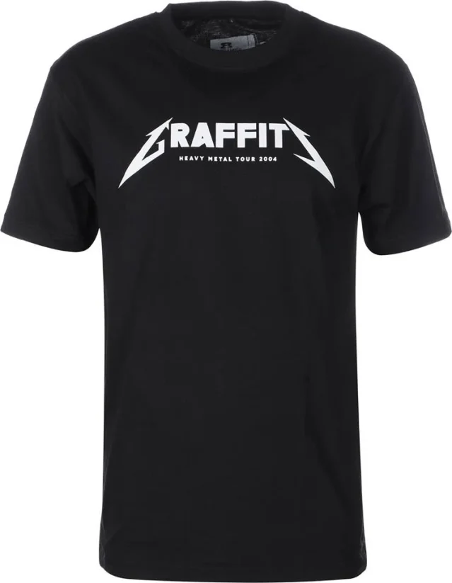 Eight Miles High Graffiti T-Shirt Black - Velikost oblečení: M
