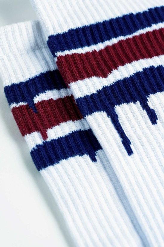 Montana Socks Stripes White - Ponožky
