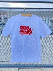 Post T-Shirt - Grey/Red/White