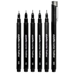 Stylefile Marker Fineliner Main set 5ks