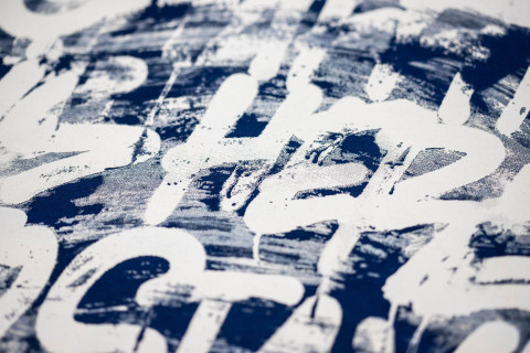 Montana T-Shirt - Graffiti Is Here To Stay by Thierry Furger - Blue