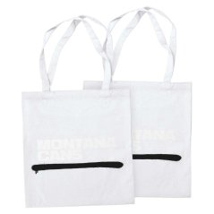 Montana Cotton Bag - Logoline Monochrome White