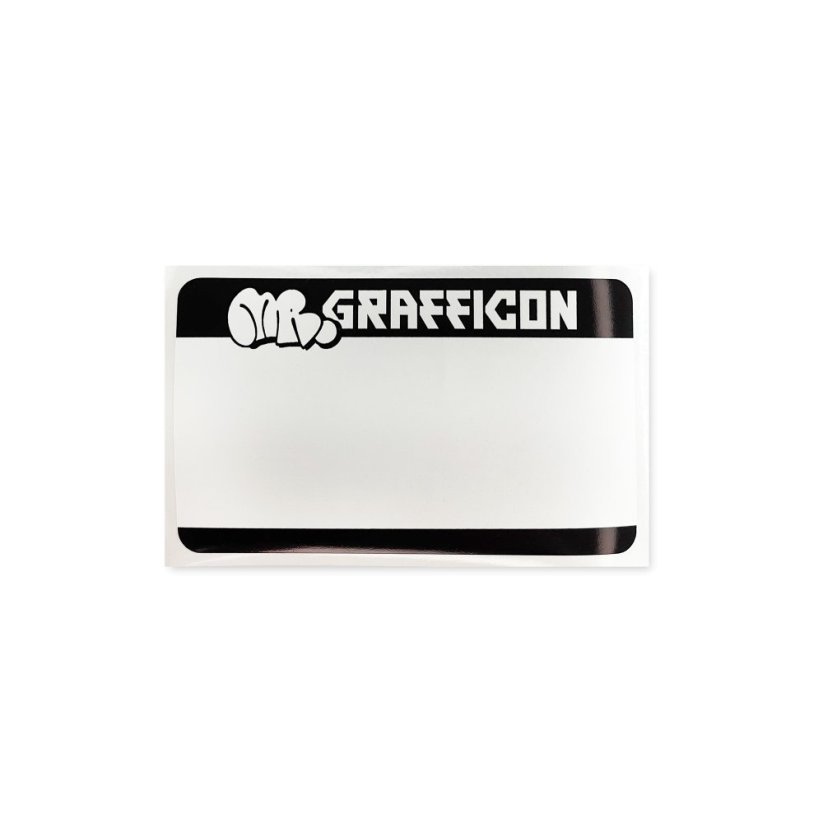 Mr. Eggshell/Grafficon Stickers - 50ks Black