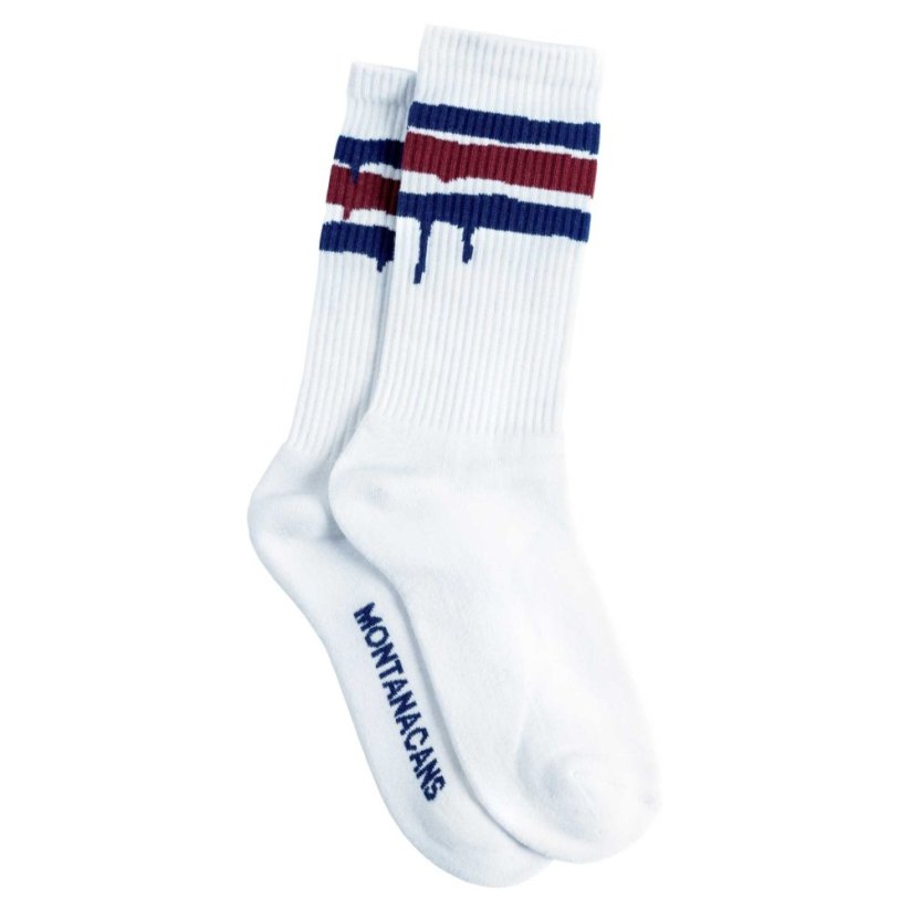 Montana Socks Stripes White - Ponožky