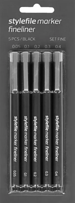 Stylefile Marker Fineliner Fine set 5ks