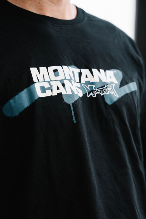 Montana Triko - ZigZag Line Black - Dlouhý Rukáv