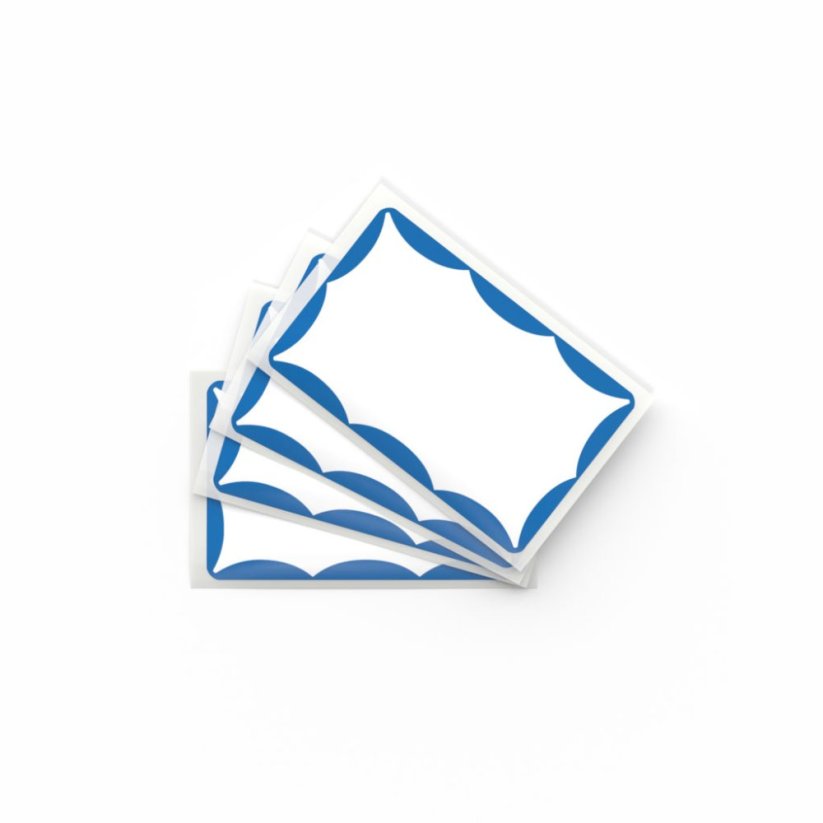 Mr. Eggshell - Wavy Stickers Blue - 50ks
