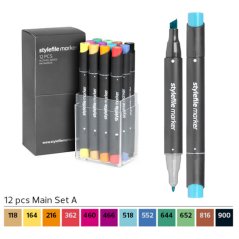 Stylefile Markers 12 Set - Main Set A