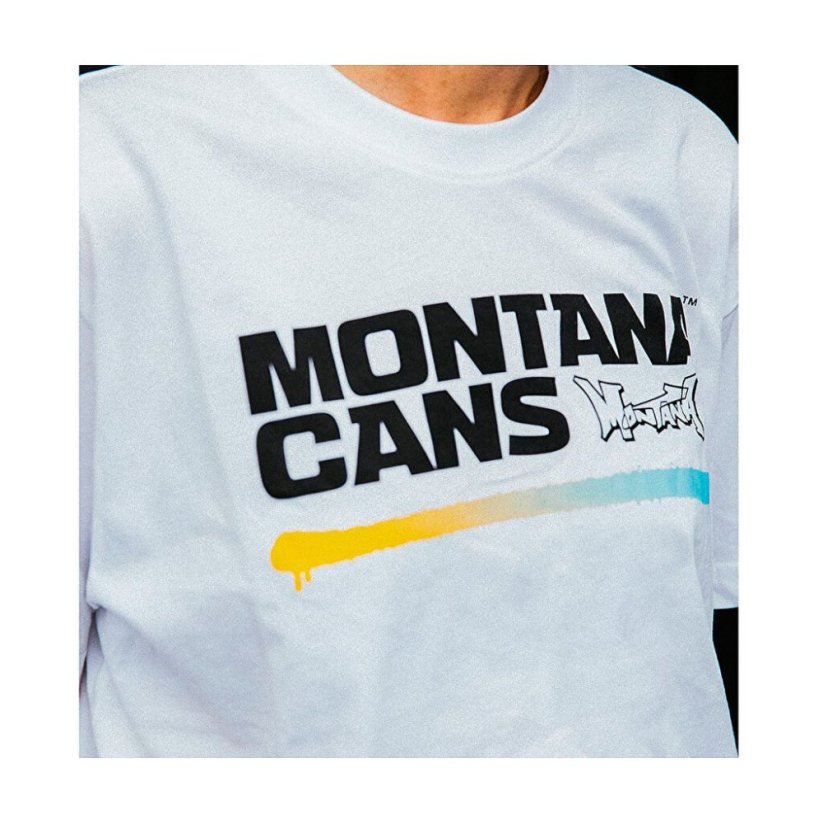 Montana Triko - Typo+Logo Line - White